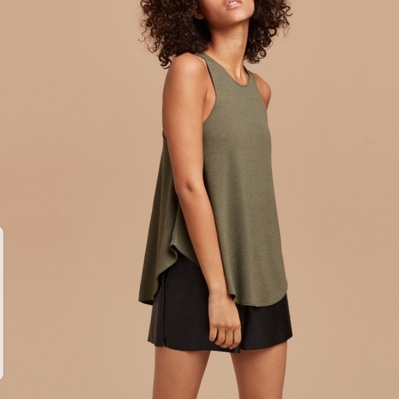 Wilfred Free Burnette Olive Green Tank - Picture 2 of 5